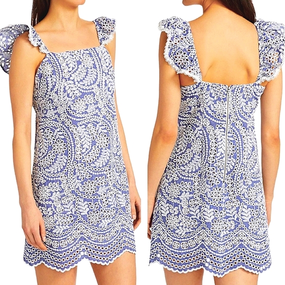 Alice + Olivia Dresses & Skirts - Alice and Olivia Honor Flutter Sleeve Dress size 10